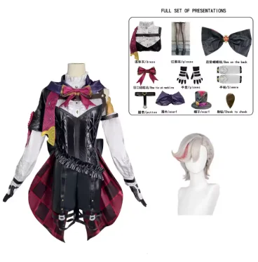 

Genshin Impact Lyney Lynette Cosplay Outfit Anime Uniform Wig Halloween Style New Game Skin Exclusive Limited Edition Hot Sale