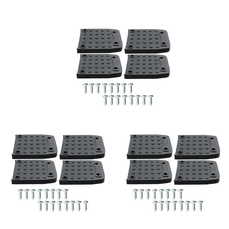 

T98C-Stilt Soles Anti-Slip Pads For Drywall,12Pcs Stilt Soles Replacement Kit, Non-Slip Foot Pads ,Construction Tripod Mat
