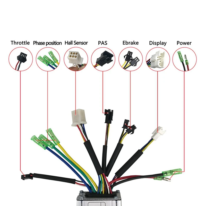 36V/48V 250W E-Bike LCD5 LCD Display Thumb Throttle Controller E-Bike Conversion Kit Bicycle Spare Parts Accessories