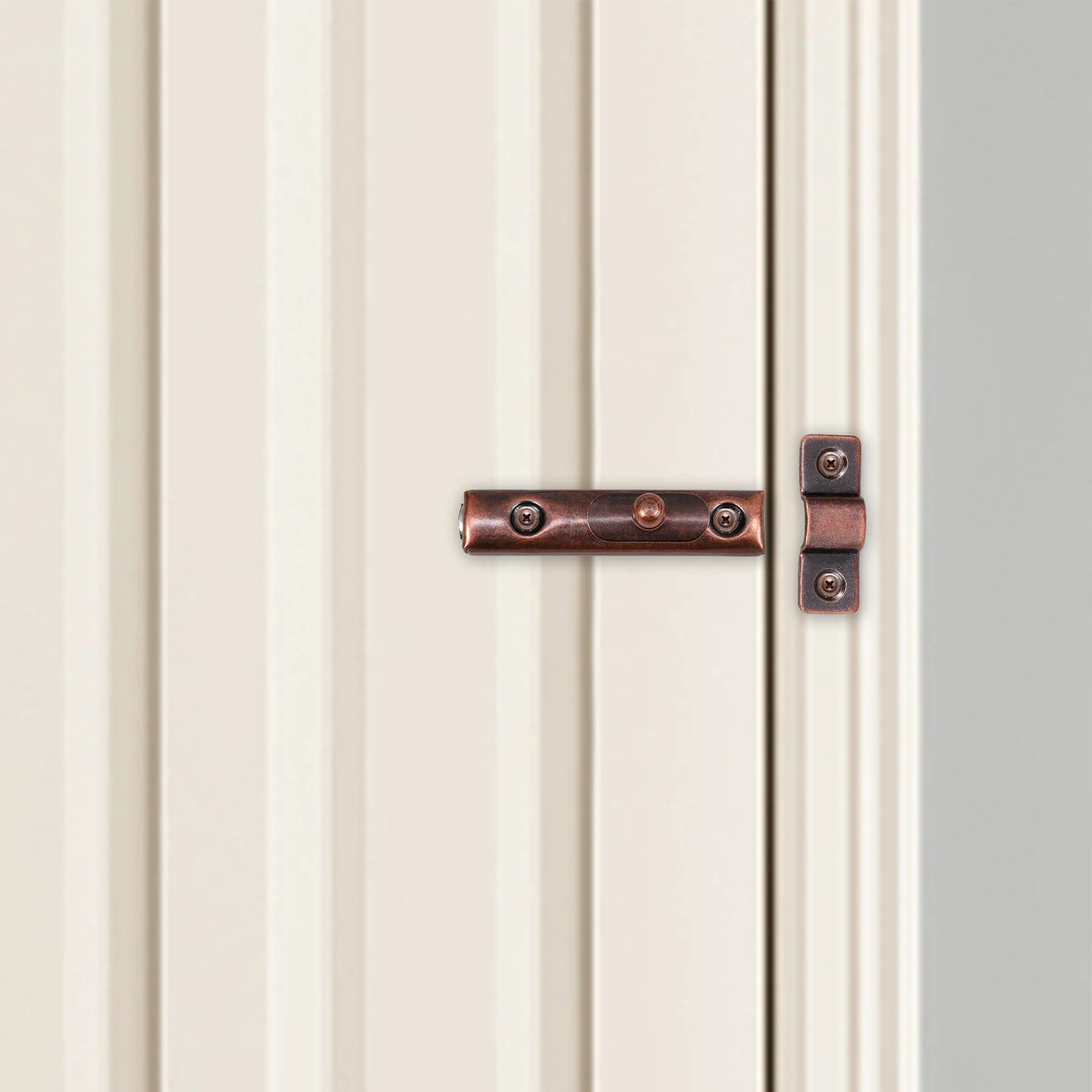 

6Sets Smooth Surface Stainless Steel Door Latch Locks for Bathroom Bedroom Cupboard Use Door Slide Latch Bolt Lock