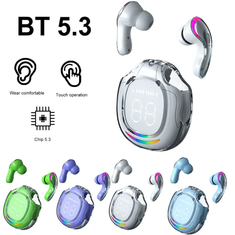 T8 TWS 무선 이어폰, 블루투스 5.3 헤드폰, 스포츠 게이밍 헤드셋, 소음 감소 이어버드, 베이스 터치 컨트롤, 샤오미  Best5