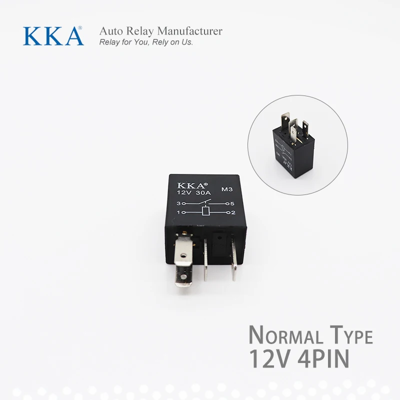 30A Mini Automotive Relay 12V/24V 4pin/5pin, Micro Relay for Car, Motorcycle