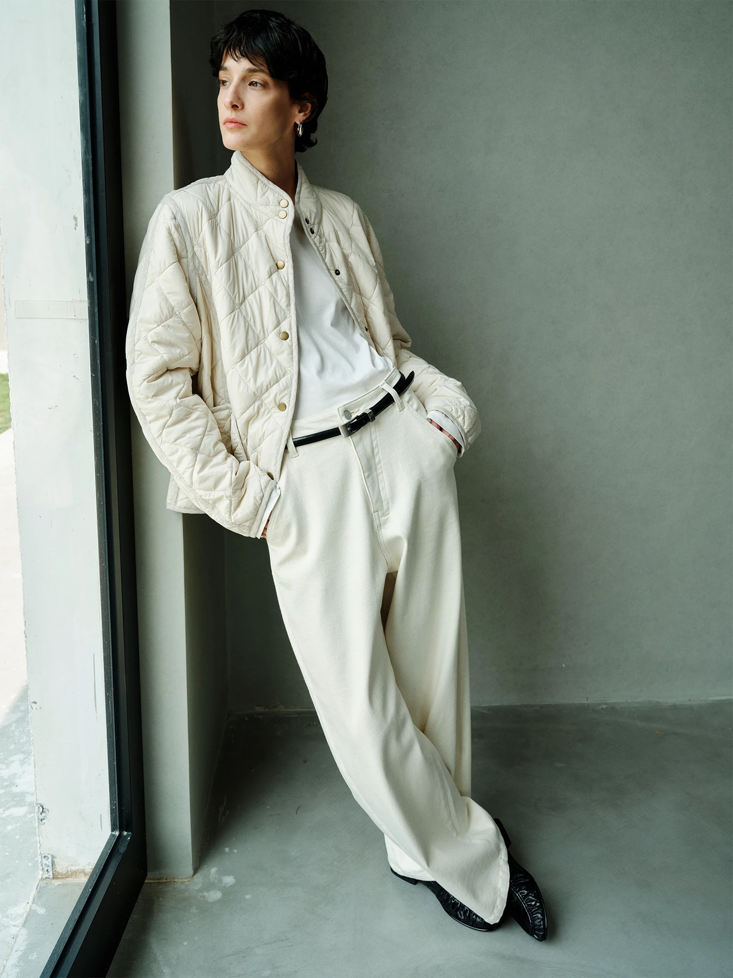 

Ayuko Camere Джинсы Прямые брюки Женские удобные эластичные брюки премиум-класса с застежкой на пуговицы на талии Всесезонный цвет