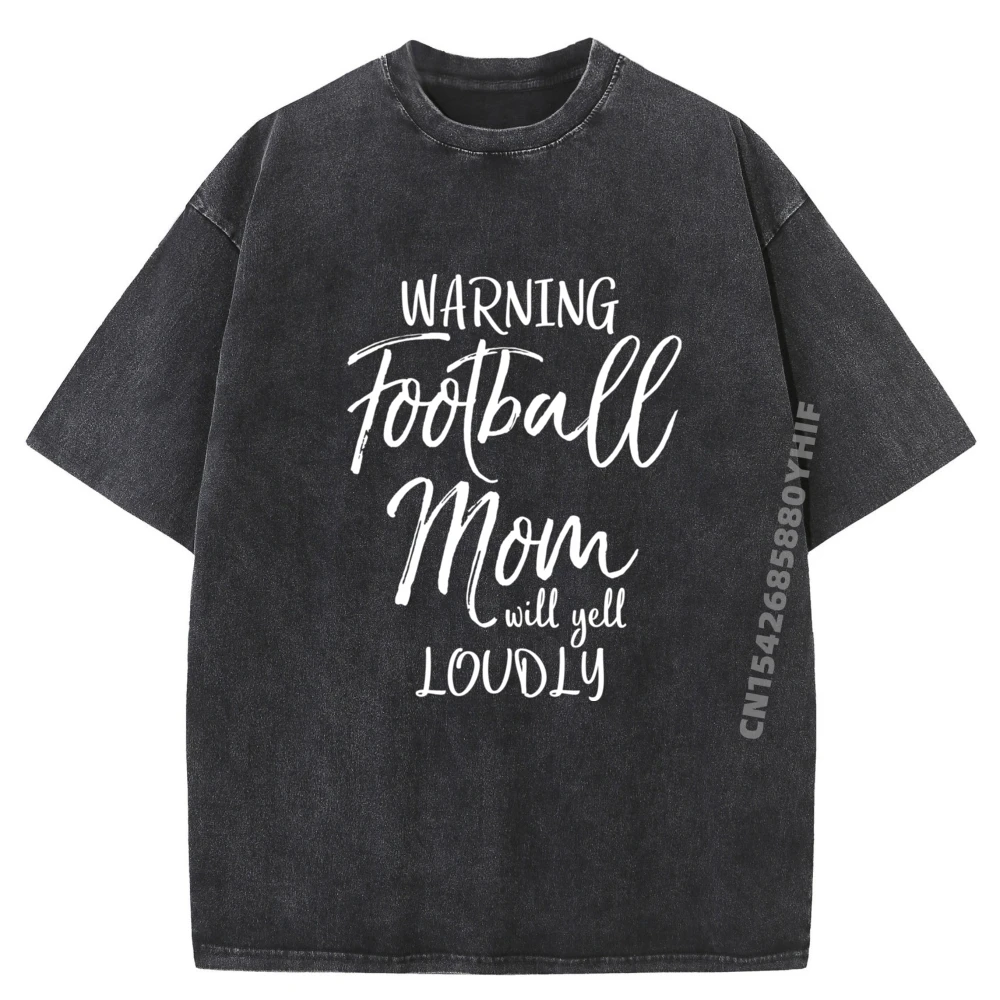 

Предупреждение о Дня матери, футбол будет желул, громкая серая рубашка, футболка с рисунком, белая футболка, мужская винтажная стираная футболка