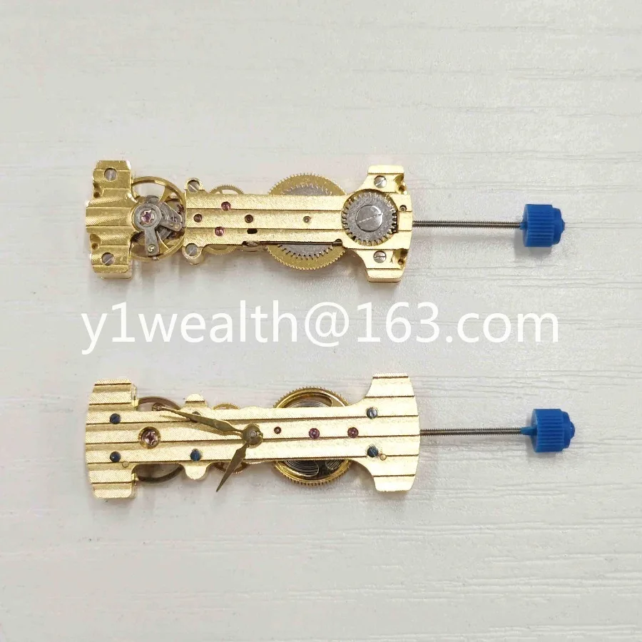 Watch accessories, mechanical movement, Kunlun movement, gold machine white machine, rectangular manual winding