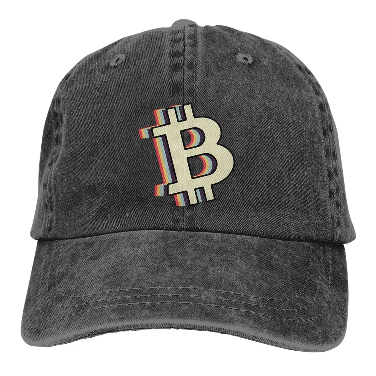 

Ретро Биткоин Bitcon мужские и женские бейсболки Регулируемые повседневные хлопковые головные уборы