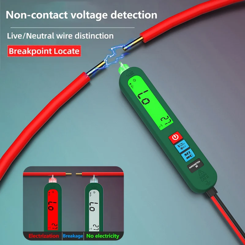 TK HOT BSIDE Smart Digital Multimeter Profesional AC DC Voltage Auto Capacitor Ohm Diode Non Contact Display 9999 Rechargeable