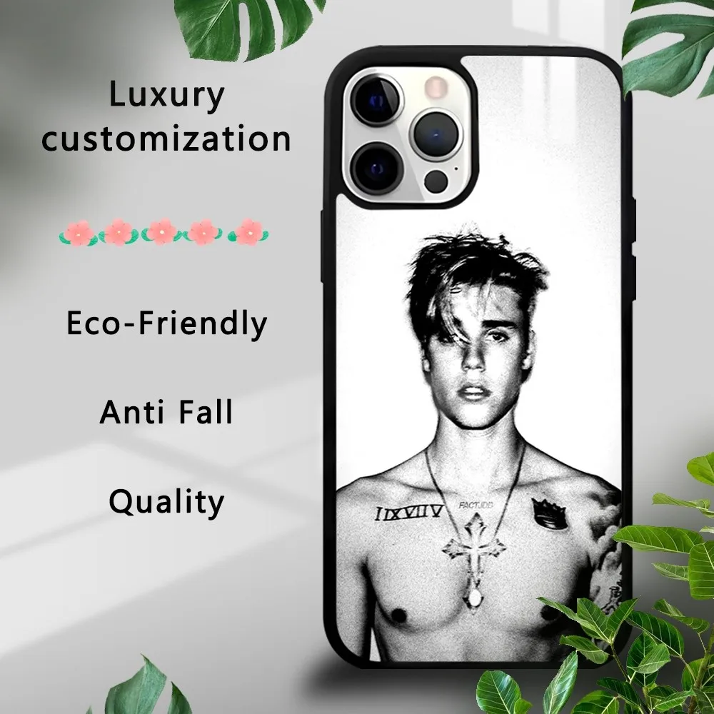 Модный чехол для телефона J-Justin B-Bieber для iPhone 16, 15, 14, 13, 12, 11 Pro Xs Max Mini Plus Celulares Hard Funda