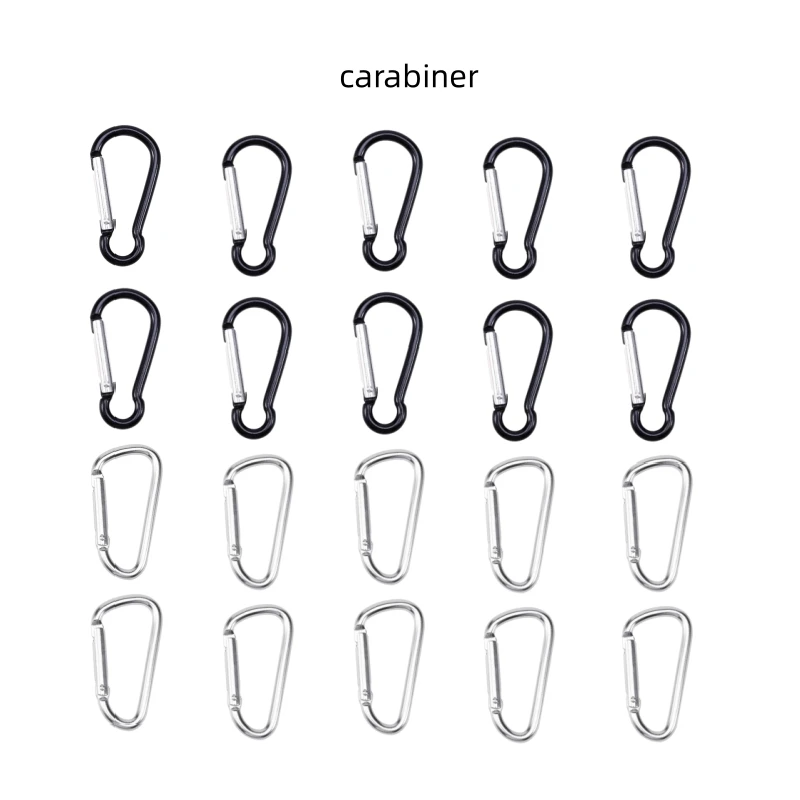 5/3/1pcs  Carabiners  Alloy Carabiner Spring Snap Clip Hooks Keychain Climbing Carabiner For Keys Camping Tools