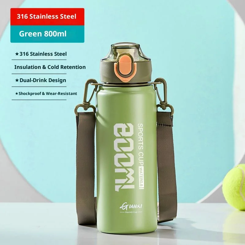 

Gianxi Children'S Thermos Cup Student Specific Straw Cup For School 2025 New Kettle 316 Large Capacity Water Cup