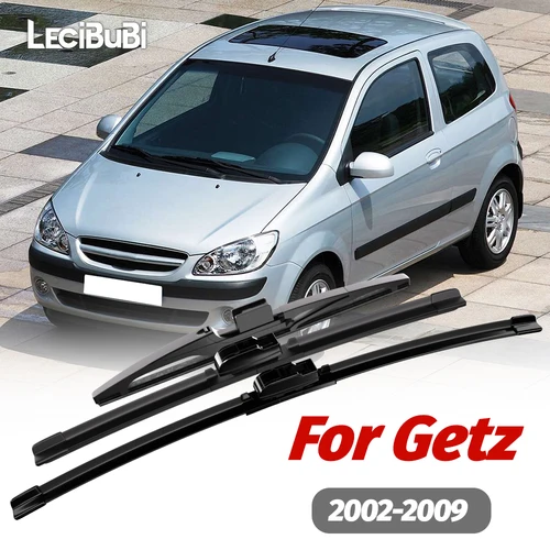 Imagen 1 del producto 1 Juego de limpiaparabrisas delantero y trasero, limpiaparabrisas para Hyundai Getz 2002-2009 2003 2004 2005 2006 2007 2008, accesorios