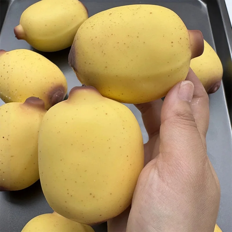 Simulated Mini Banana Squishy Pink Slow Rebound Soft Office Home Decorat Asmr Sensory Decompression Squeeze Pressure Ball Gifts