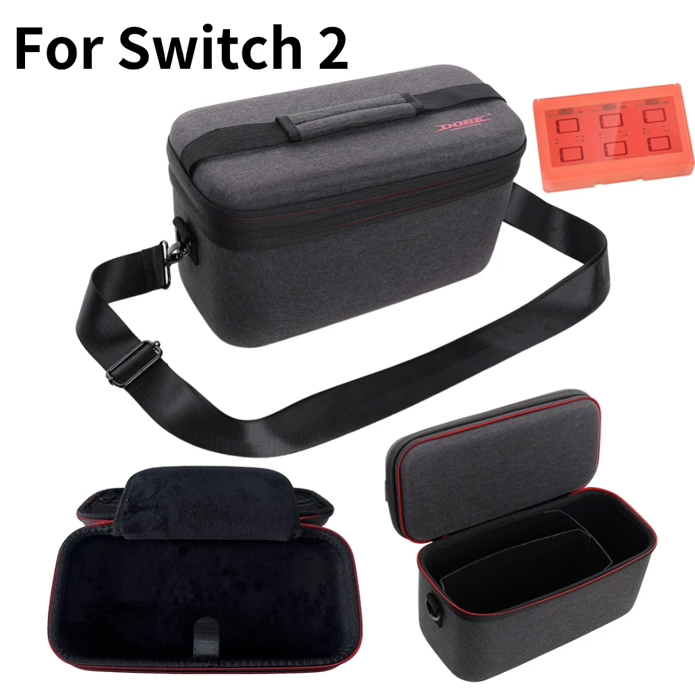 

EVA Hard Carrying Case for Nintendo Switch 2 Portable Large Protective Pouch Anti-Scratch Travel Storage Bag With Game Card Box