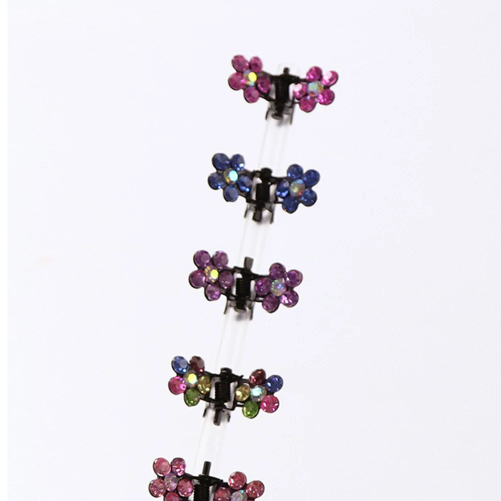 

60 шт., аксессуары для волос для девочек, мини-заколки в форме цветка, украшение для маленькой принцессы, прочный дизайн, аксессуары для волос для девочек