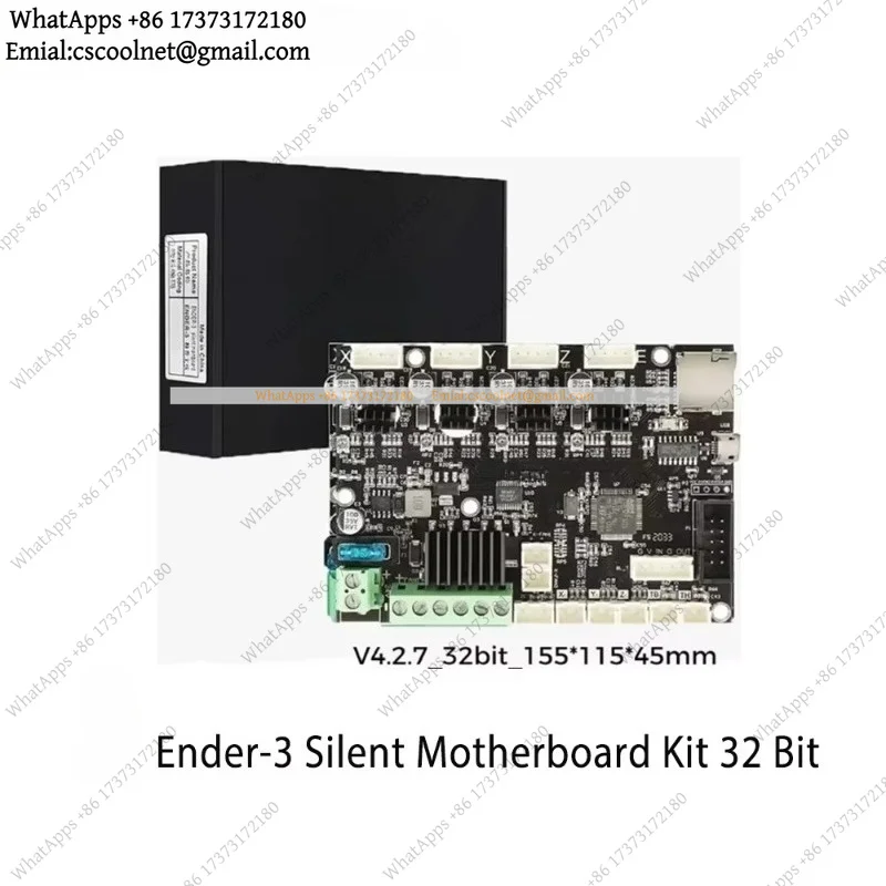JS02 Upgraded Silent Motherboard V4.2.7 32Bit with TMC2225 Driver Marlin 2.0.1 for Creality Ender 3 3D Printer Mainboard Parts