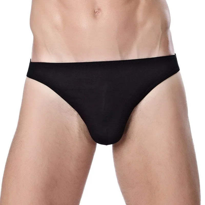 Ropa interior Sexy de talla grande para hombre, Mini bragas con bulto en U, bolsa para pene, calzoncillos de cintura baja, calzoncillos elásticos y