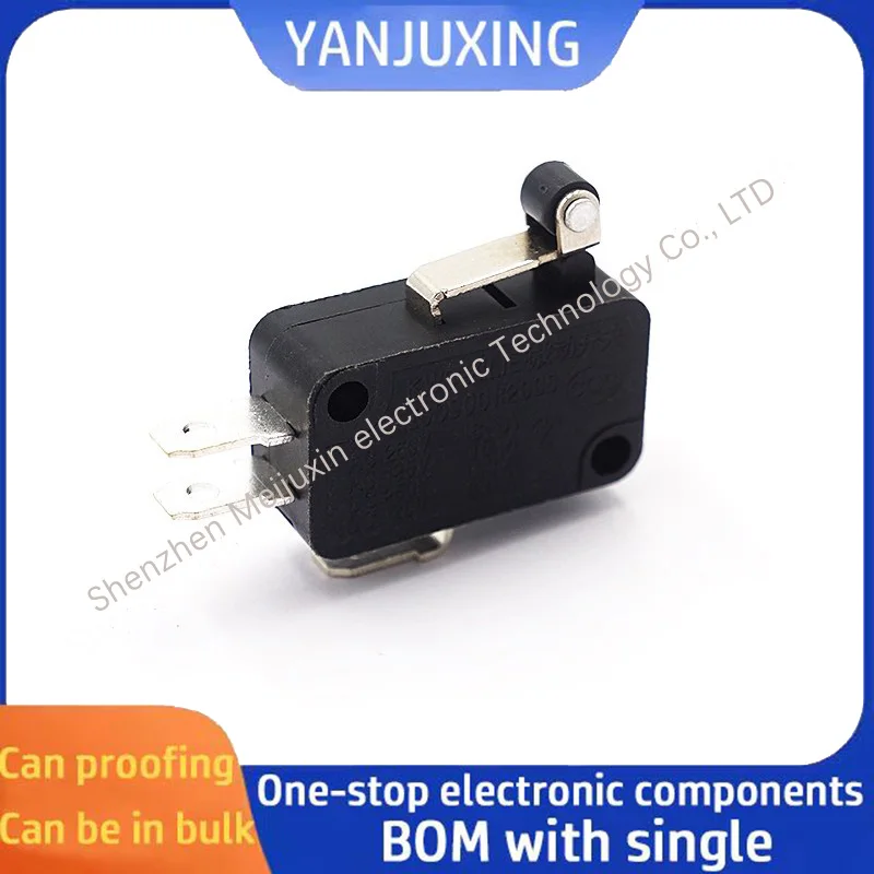 1~5pcs/lot KW9 large micro switch travel limit point switch three-pin with rotating roller point touch high current switch