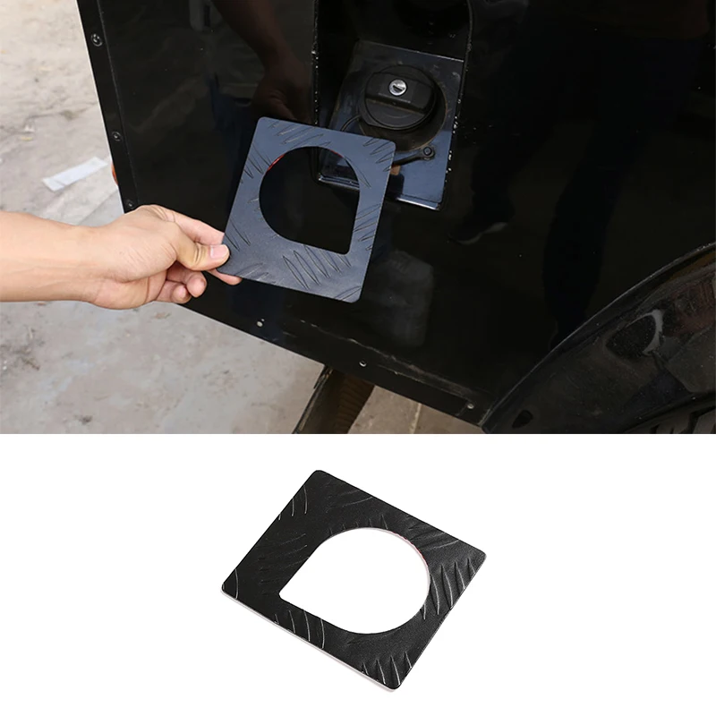 

For Land Rover Defender 90 110 2004-2018 Fuel Tank Cap Bottom Plate Alloy Decoration Stickers Car Exterior Accessories