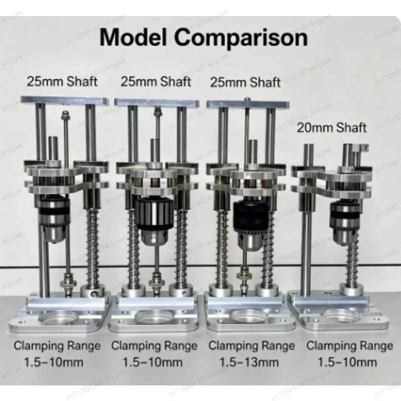 Electric Drill Vertical Drilling Bracket 25cm Optical Axis Drill Chuck 1-10mm Vertical Hand Aluminum Profile Drilling Support