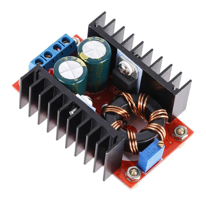 1/2~20/50Pcs 150W Adjustable Booster Module Car Laptop Mobile Power DC-DC 10-32V to 12-35V with Copper Column