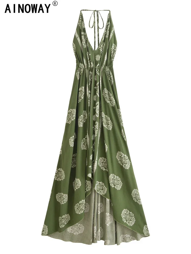 Vintage Women Floral Print Backless Sexy Beach Bohemian Maxi Dress Lady High-Low Tassel Strapless Vacation Summer Boho Dress - AliExpress 200000345 Vintage Women Floral Print Backless Sexy Beach Bohemian Maxi Dress Lady High-Low Tassel Strapless Vacation Summer Boho Dress - AliExpress 200000345