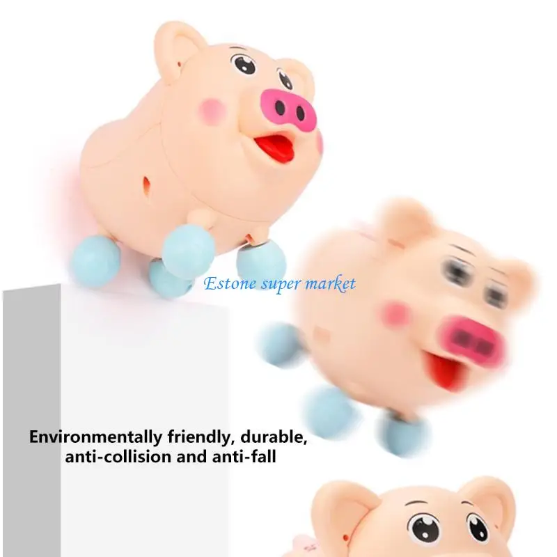 090B ความแปลกใหม่ของเล่นหมูเดินสำหรับเพลงส่องสว่างอัจฉริยะ Jiggly Electric P