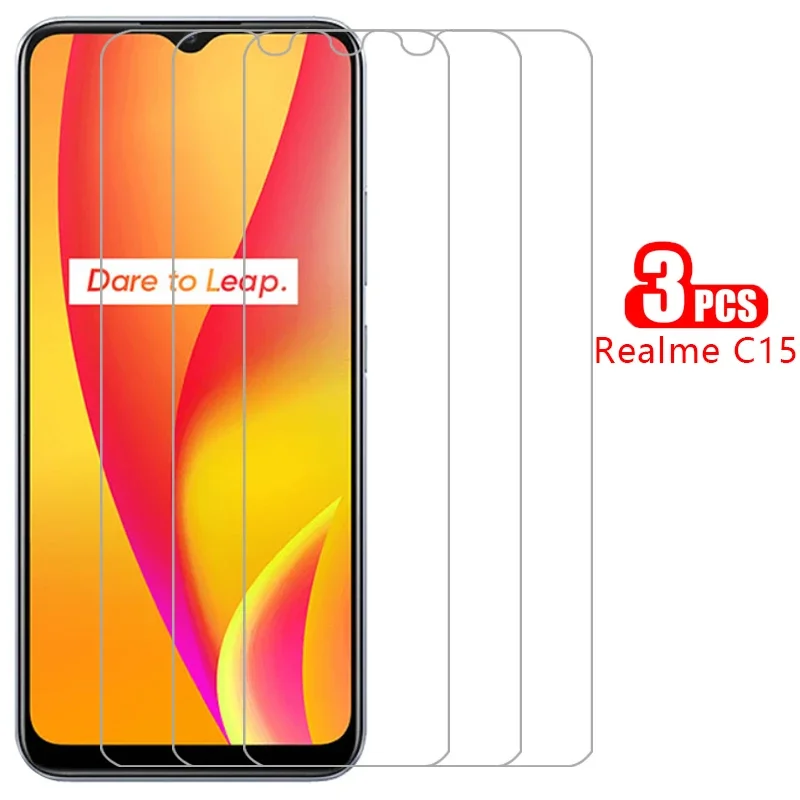 Protector de pantalla de vidrio templado para realme c15, película de seguridad para realme c15 c 15 15c, realmi reame relme real me realmic15