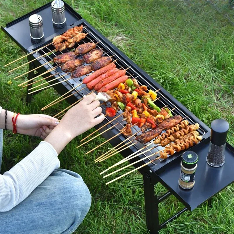 

Fold Gridiron Outdoor Stove Minitype Portable Furniture Picnic Camping Outdoor Stove Seasoning Rack Kebab Branden Van De Oven