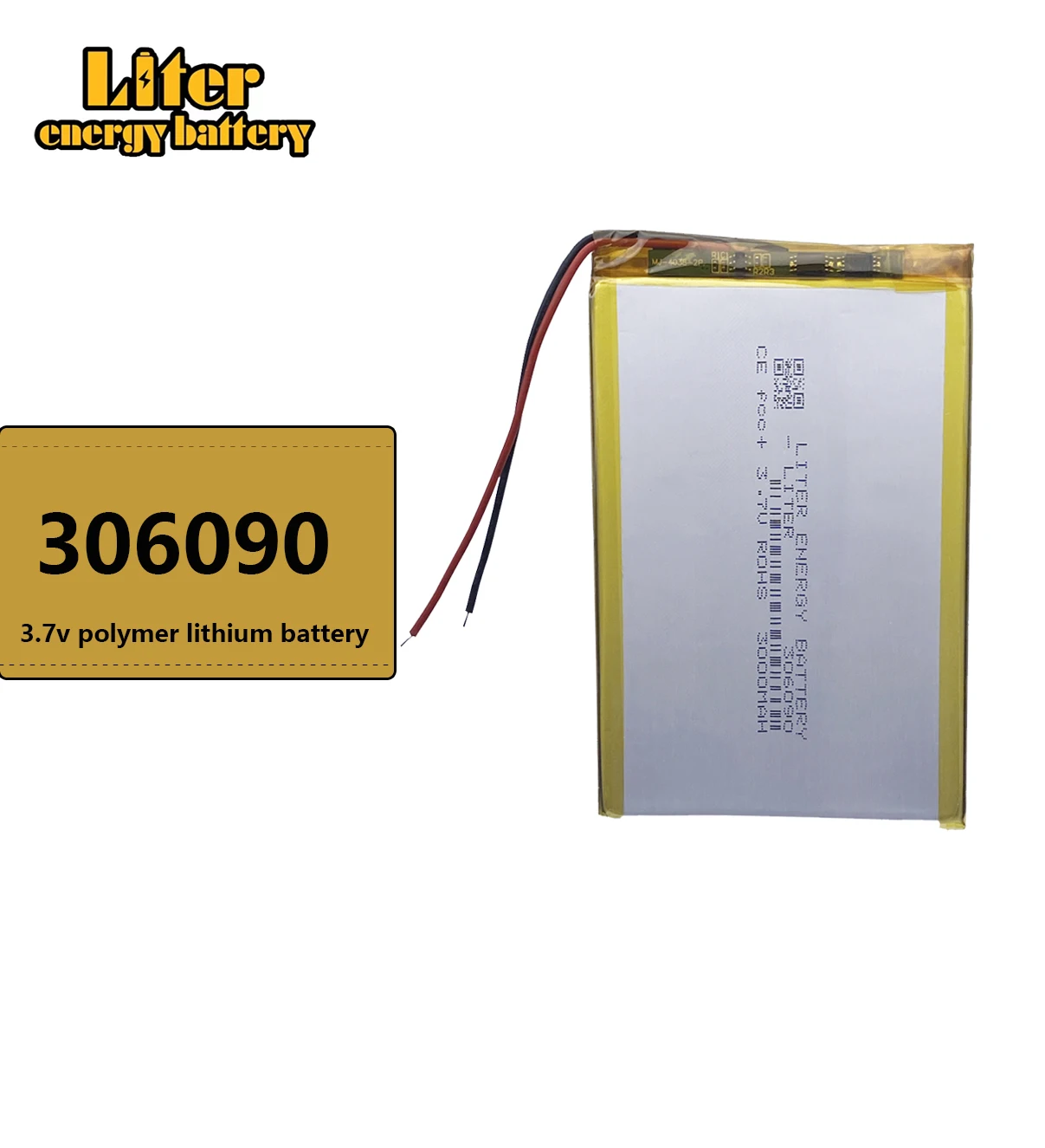 

3.7V 3000mAh 306090 Lithium Polymer Li-Po li ion Rechargeable Battery For Mp3 MP4