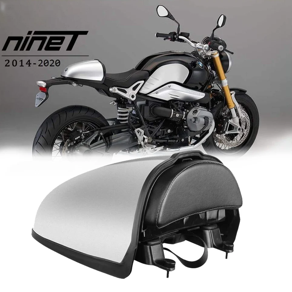 

R9T Motorcycle Rear Pillion Seat Cowl Cover Hump Trunk Storage Box Fairing Tail For BMW R Nine T 2014-2020 (Silver)