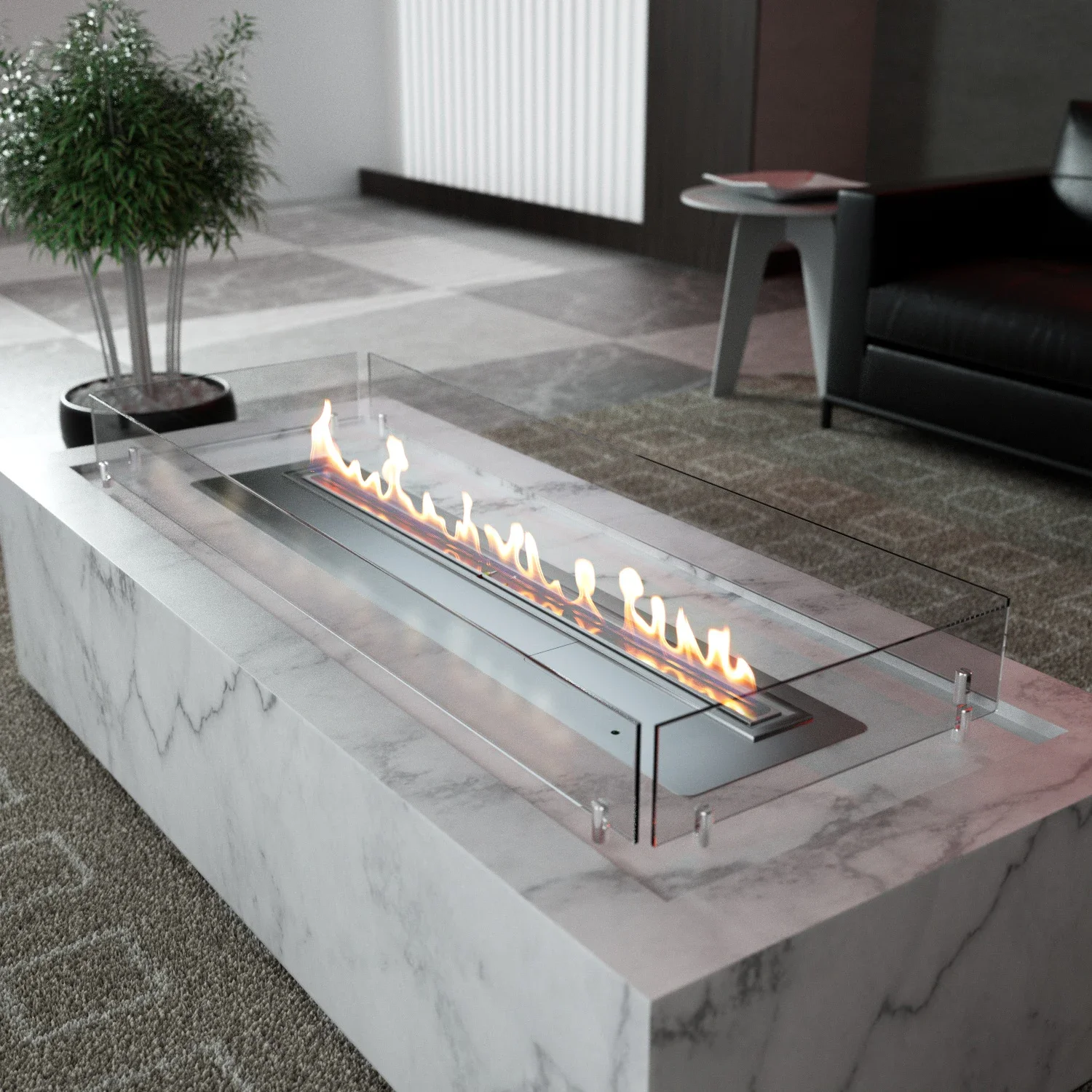 - Fire SR72 electric alcohol ethanol fireplace wifi bio fireplace