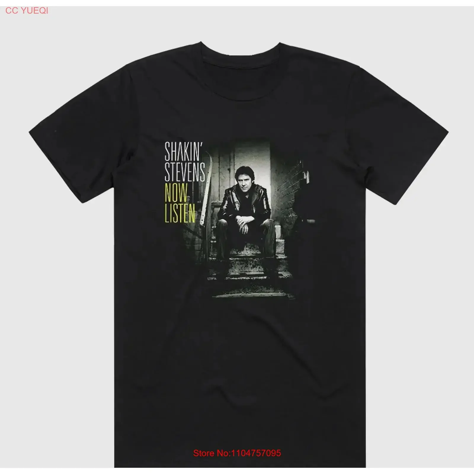 Shakin Stevens Now Listen Album T Shirt Adult Full Size SU213 vintage Washed Breathable Stylish Versatile Comfortable Stretched