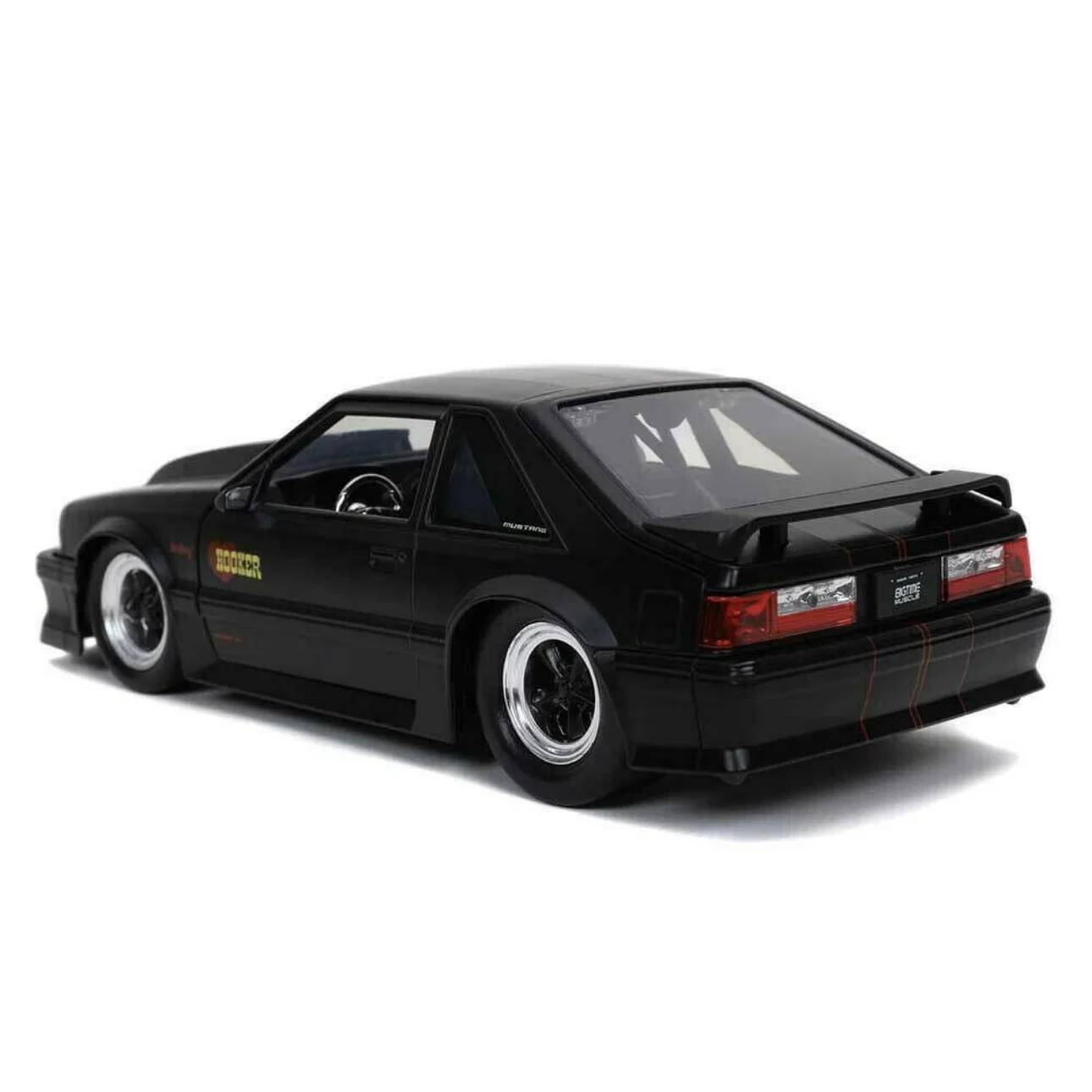 Jada Toys Bigtime Muscle 1:24 1989 Ford Mustang GT Die-cast Car Black, Toys for Kids and Adults