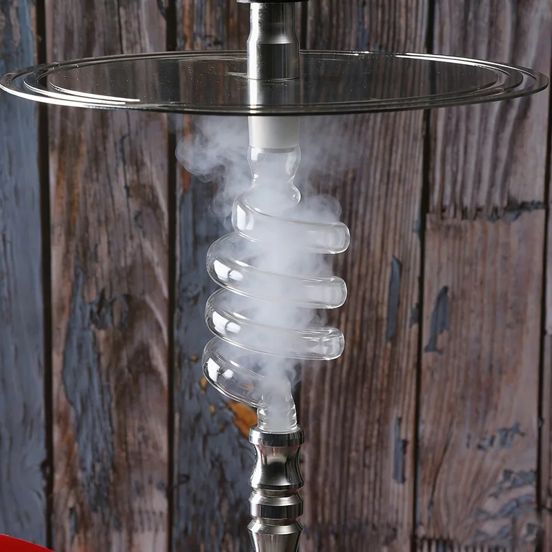 Durable Glass Hookah Connector for Shisha Spring Coil Twirl Nargile Chicha Smoking Accessory Narguile Part