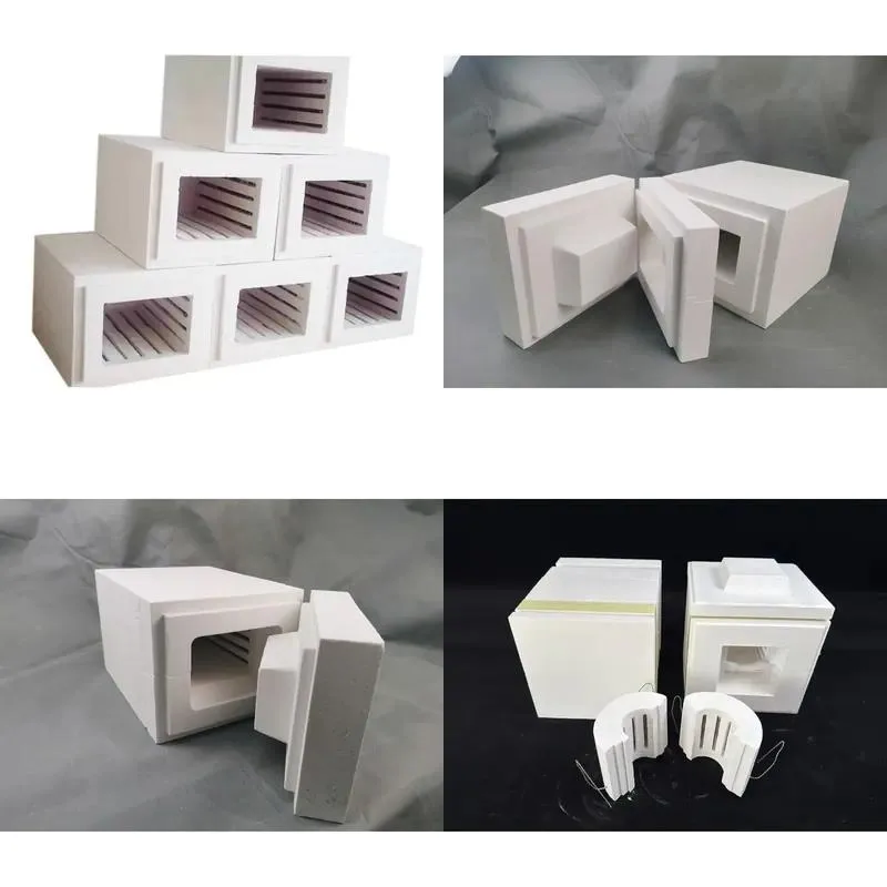 1700C High Temperature Aluminate Ceramic Fiber Muffle Furnace Heating Chamber with Element Fire Resistant