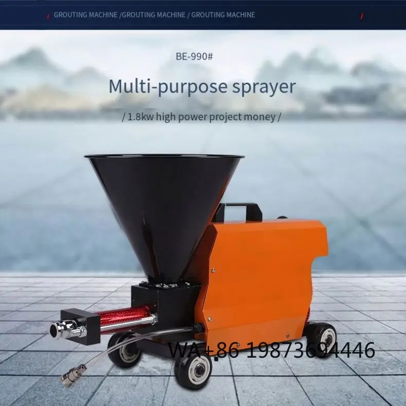 Portable Electric Cement Spraying Grouting Machine, Wall Floor Gap Tuck Pointing Repair Equipment