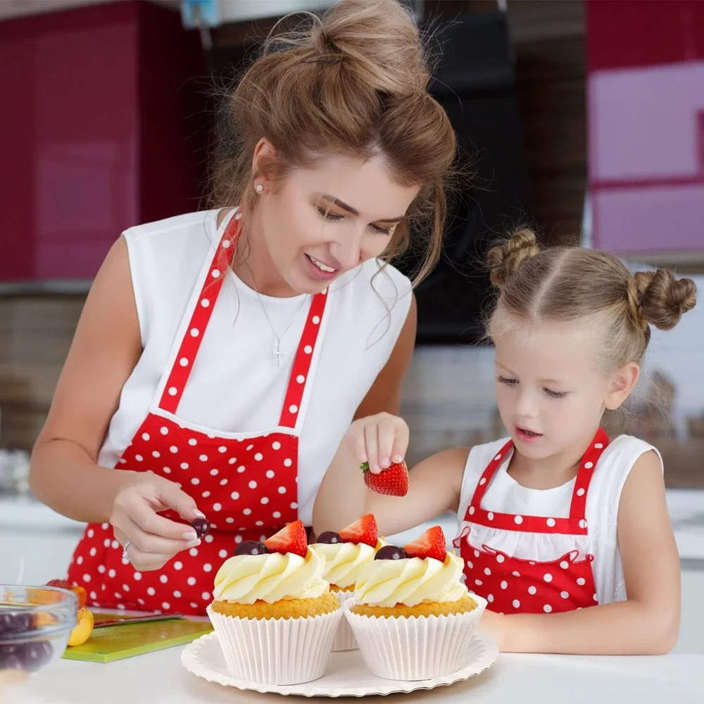 200 Stück weiße Cupcake-Einlagen, antihaftbeschichtete Backförmchen, Muffin-Cupcake-Geschenkpapier, knitterfreie Muffinförmchen für die Hochzeit in der Küche – Detail 10