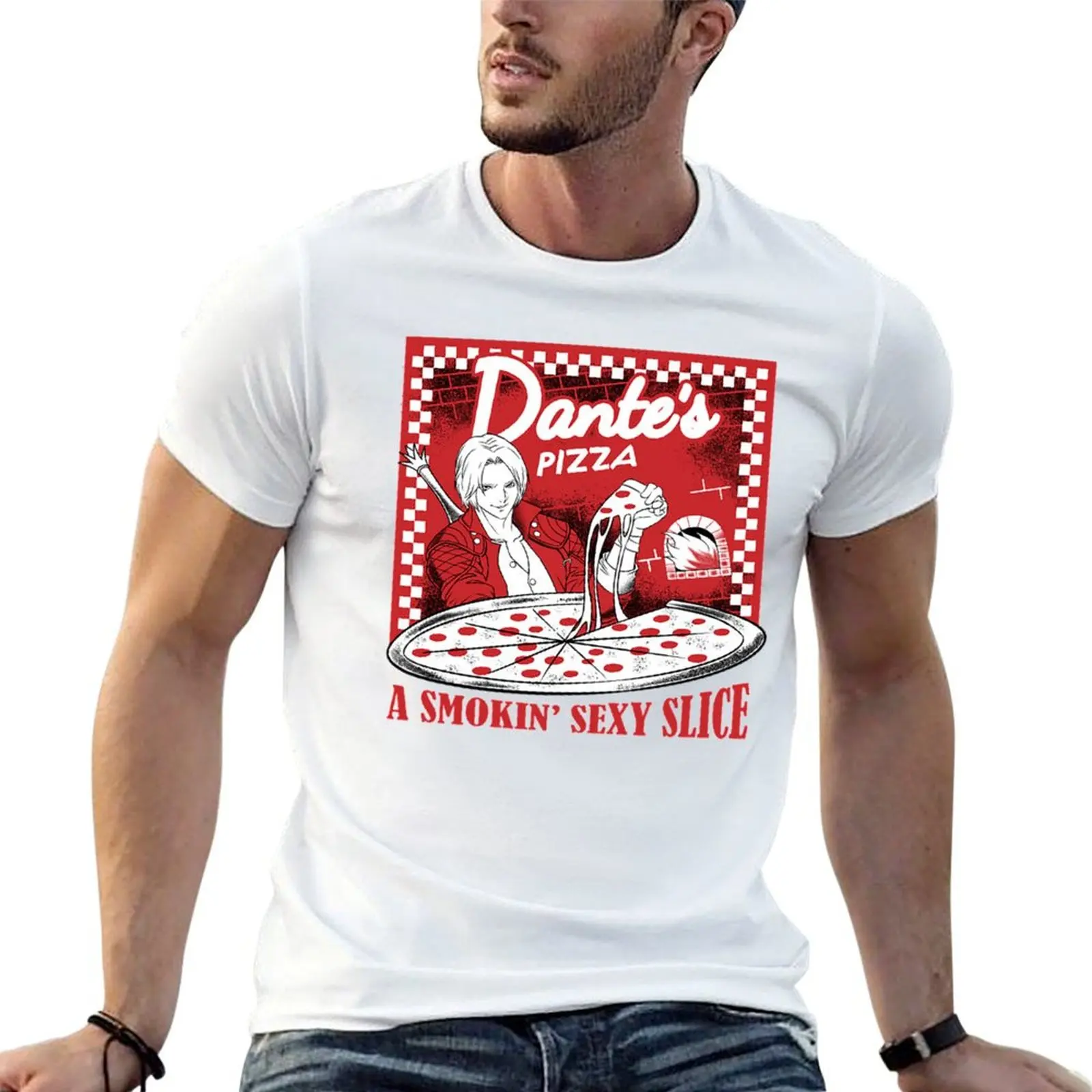 Da nte's P izza T-Shirt man t shirt graphic t shirt man luxury T-Shirt