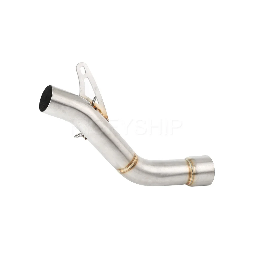 

821 Motorcycle Exhaust Middle Link Pipe 51mm Slip-on For Ducati Monster 821 2014 to 2020 Monster 1200 / S / R Escape