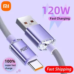 Xiaomi 120W Quick Charge Cable Super Type C Cords For iPhone 15 Pro Max USB C Cables Fast Charger Phone Charger For Samsung