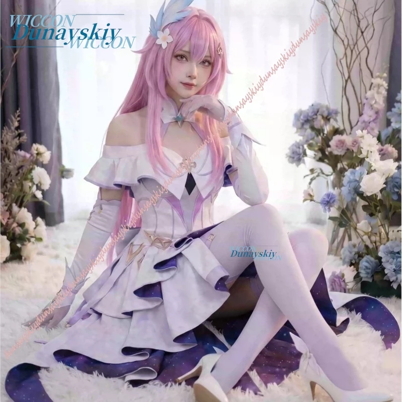 

Anime Lolita Play Role Women Dress Party Wuthering Waves Aemeath Concert Cosplay Game Halloween Theme Party Dress Up Costume Wig
