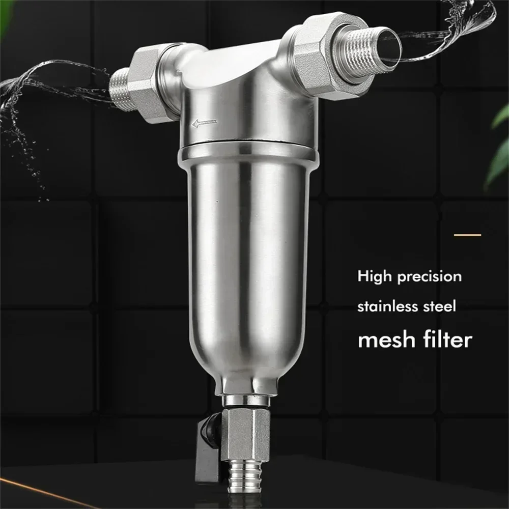 Pre Filter Household Stainless Steel High Flow Backwash Water Purifier for Large Water Volume Throughout The House