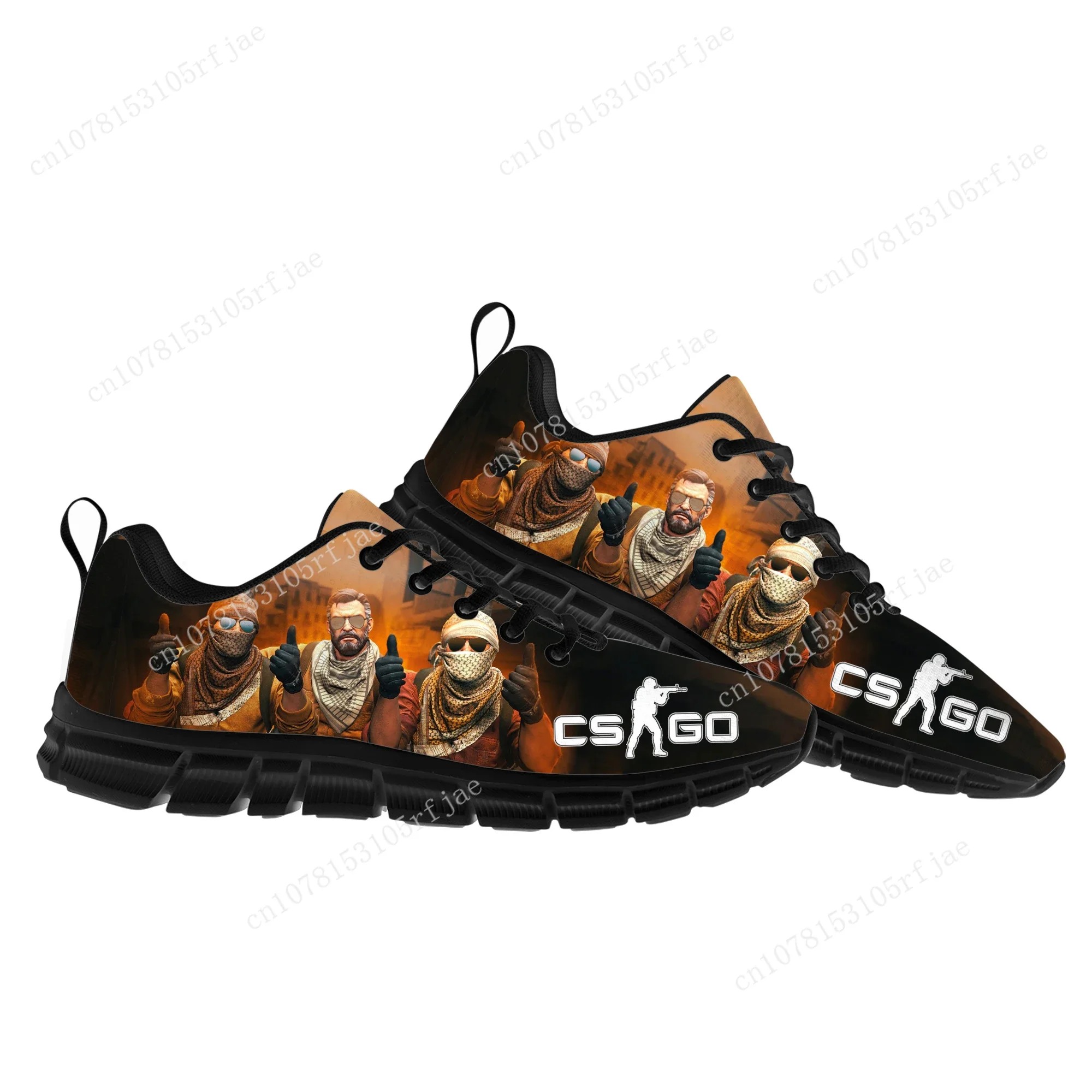 Cartoon Spiel Counter Strike globale Offensive Sportschuhe Herren Damen Teenager Kinder Kinder Turnschuhe Sneaker maßge schneiderte Schuhe