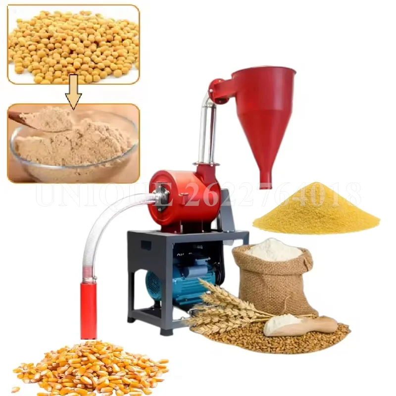 

220/380V Self-Priming Dust-Free Corn Rice Mill Grain Milling Machine Chicken Feed Grain Grinding Machine for Breeding Farm