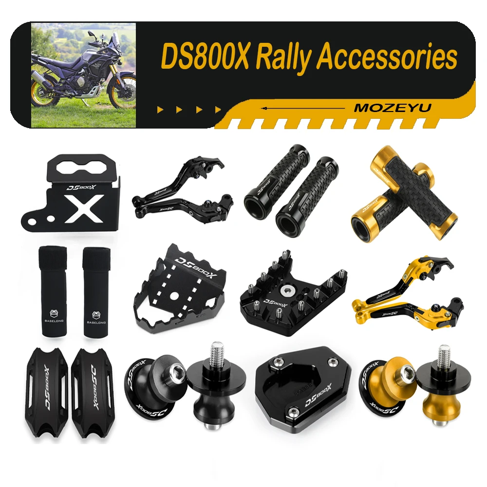 

For VOGE 800 Rally Parts Swingarm Spools Side Stand Pad Brake Pedal Enlarger Rear Brake Reservoir Cover DS800X Rally Accessories