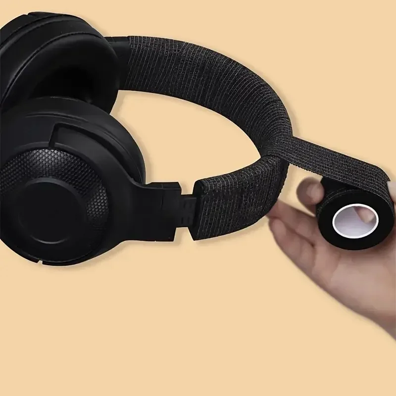 Paquete de 3 Cintas Protectoras Desgarrables para Auriculares, Tiras Reparadoras Antienvejecimiento para Auriculares Supraaurales, Material de Fibra Duradero
