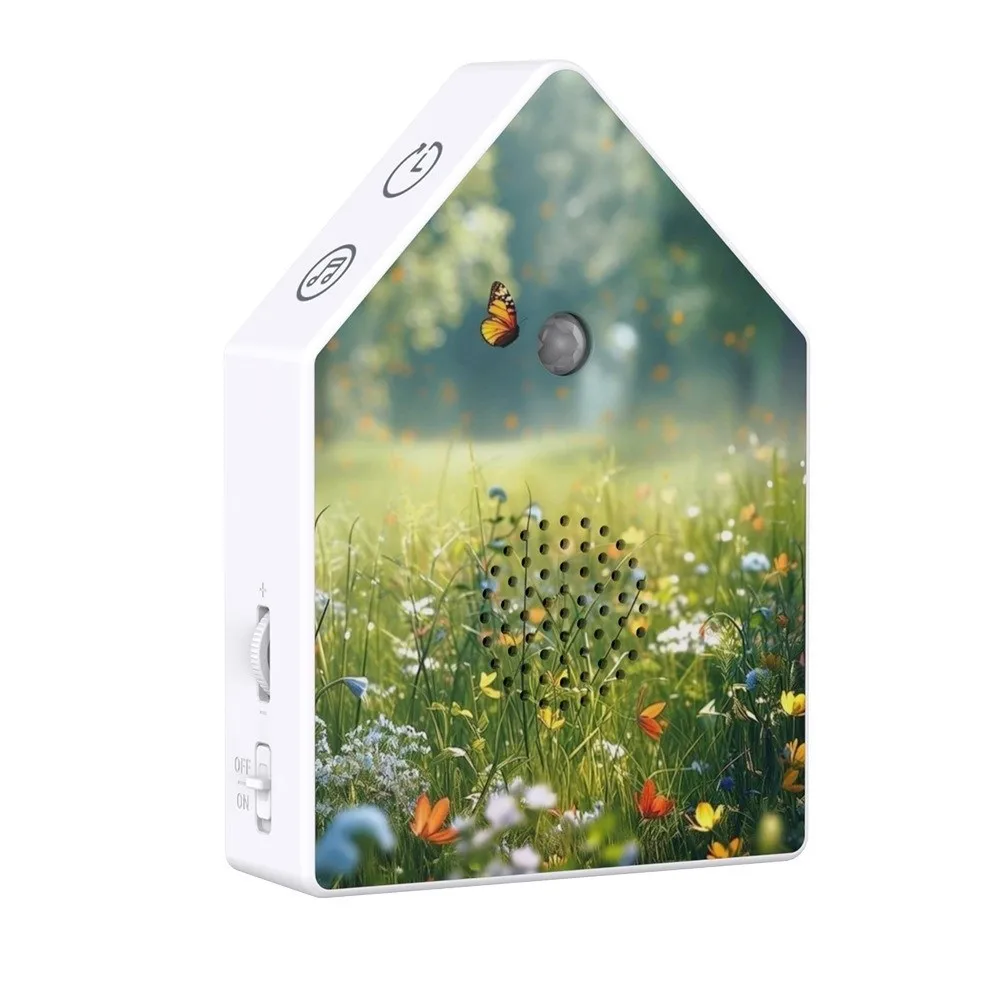 Realistic Bird Chirping Sound Bird Sound Music Box Lightweight Motion Sensor Bird Chirping Sound Box Table/Wall Mount Portable