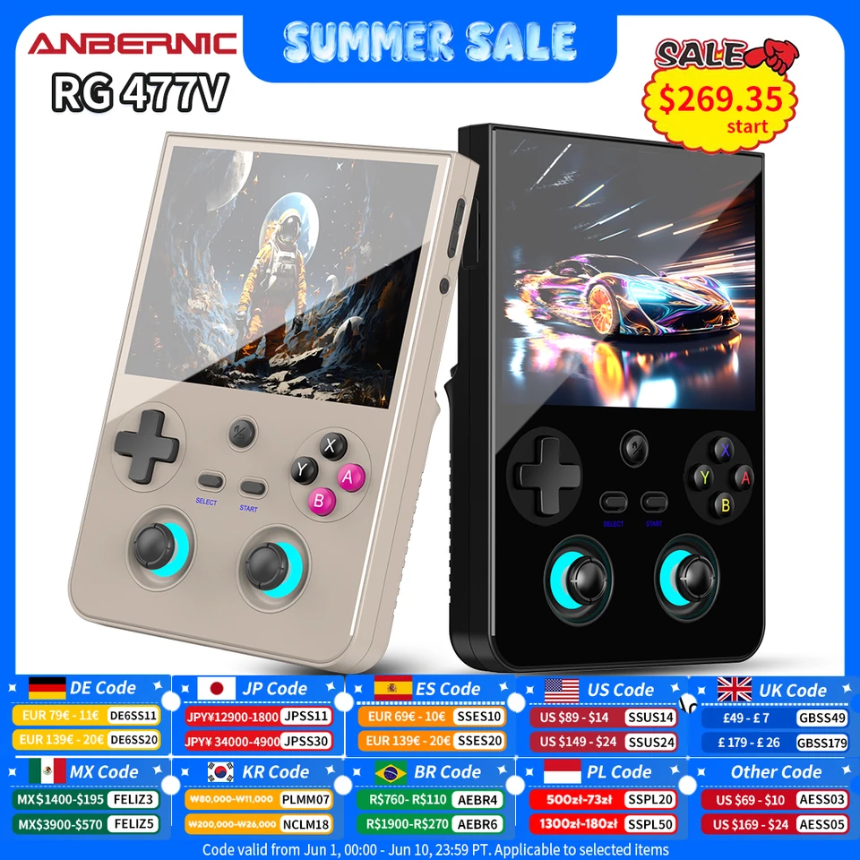 Anbernic RG477V Handheld Game Console 4.7