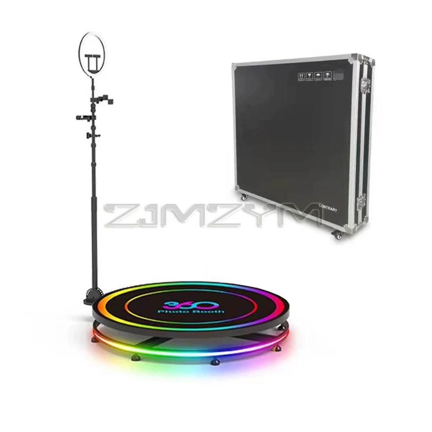 80cm 360 Photo Booth Automatic Photobooth Machine Video Camera Photo Booth LED Machine Portable Flexible Self Equipment