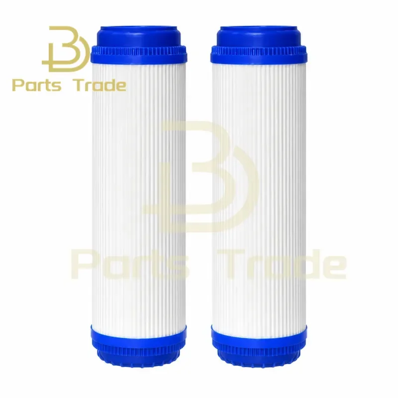 10 Inch Flat Mouth UDF Compressed Carbon Water Purifier Filter Element Mesh Accessories Replacement for Water Filtration